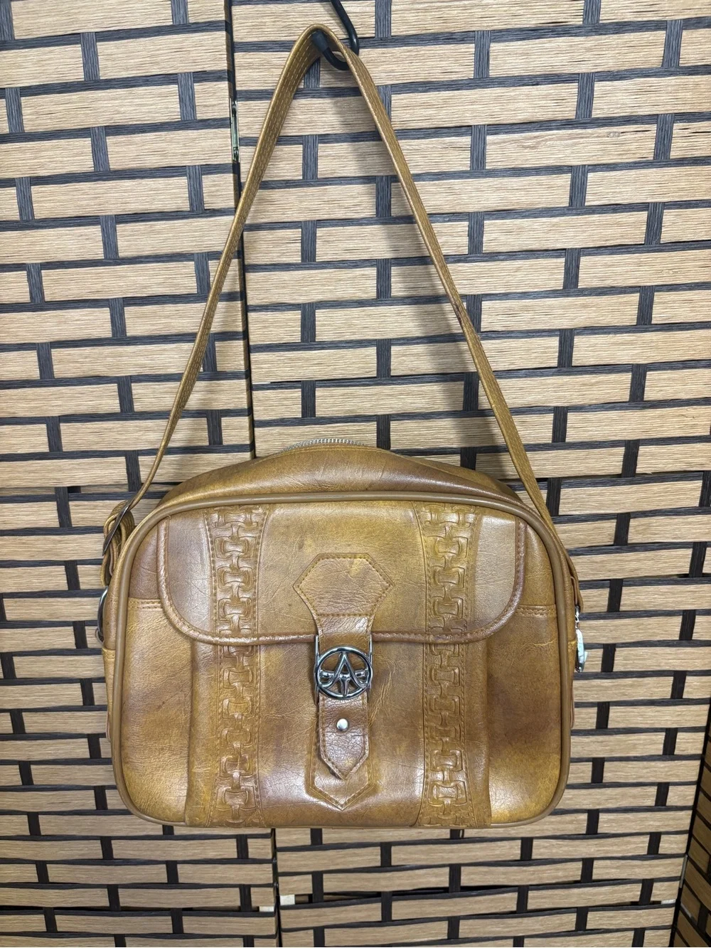 American tourister brown carry on bag